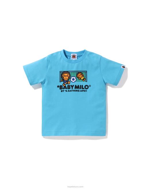 baby milo futbolo marškinėliai vaikai A Bathing Ape dangaus mėlynumo X24B1557