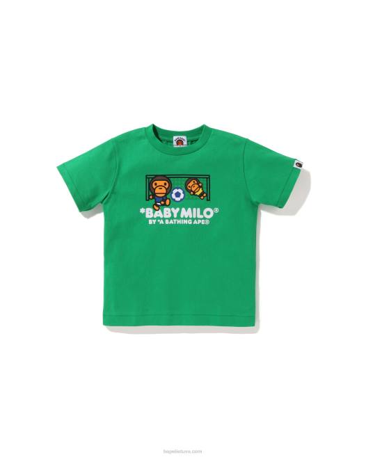 baby milo futbolo marškinėliai vaikai A Bathing Ape smaragdas X24B1558